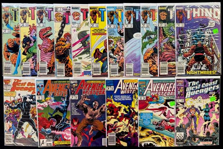 (17) Marvel Comics The Thing & Avengers West Coast