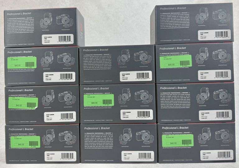 (11) NEW Promaster Professional L Bracket Canon