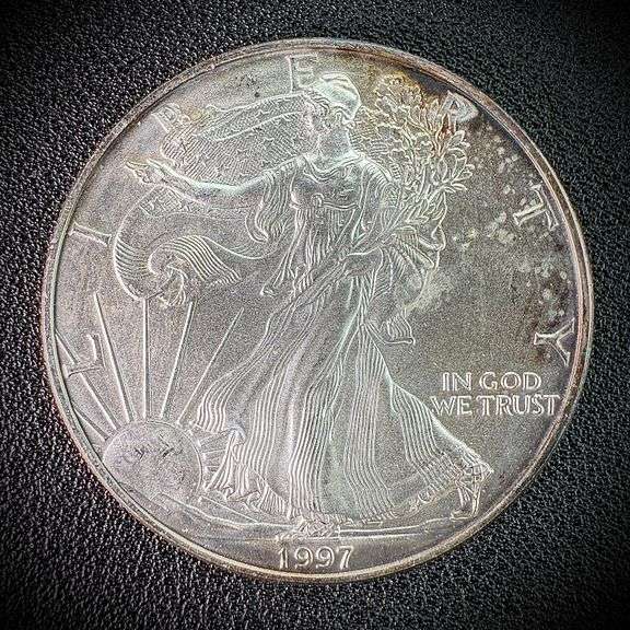 1997 American Eagle Silver Dollar $1 Fine