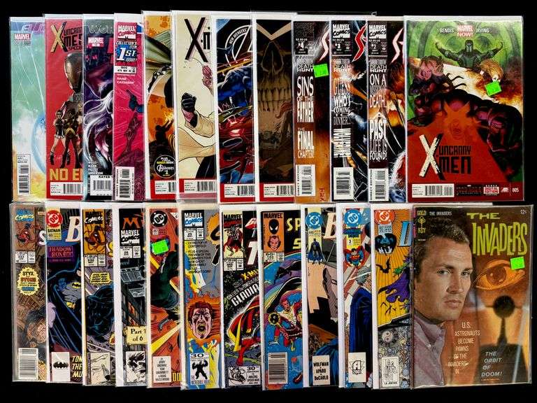 (87) Marvel & DC Comics, Spiderman, Batman, Superman, Sabretooth