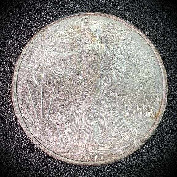 2005 American Eagle Silver Dollar $1 Fine