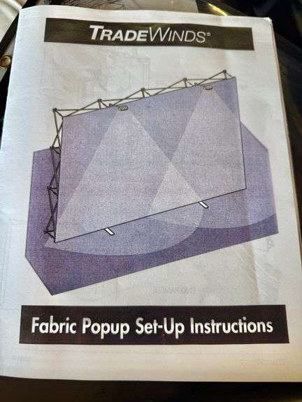 Tradewinds 10' Pop-up Collapsible Frame Display 32285 w/ Hard Case