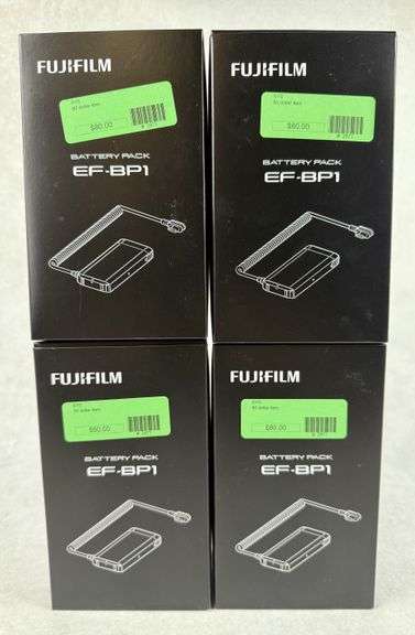 (4) NEW Fujifilm EF-BP1 Battery Packs
