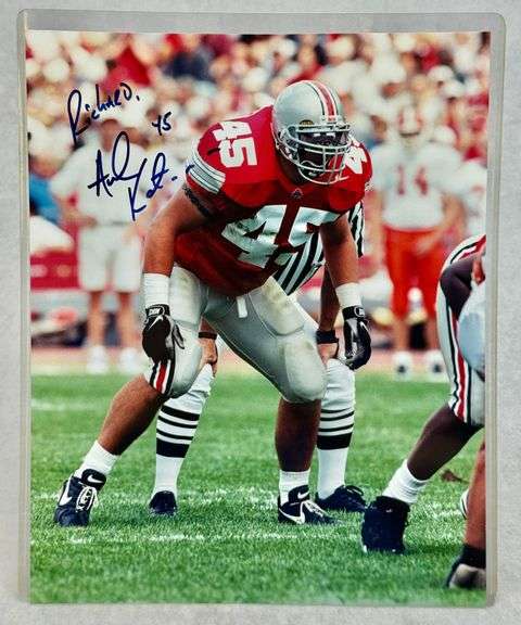 SIGNED Andy Katzenmoyer OSU Ohio State Buckeyes 8x10 Photo AUTO
