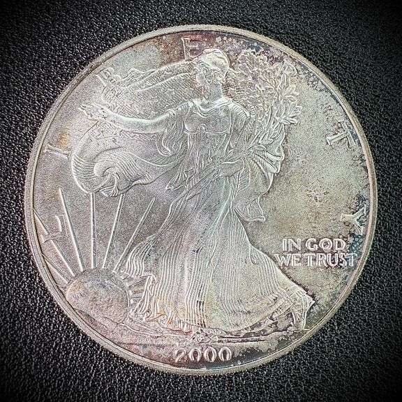2000 American Eagle Silver Dollar $1 Fine