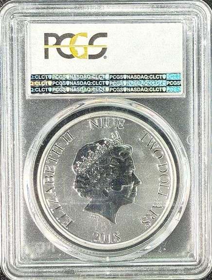 2018 Niue Star Wars Stormtrooper Silver $2 First Strike PCGS MS69