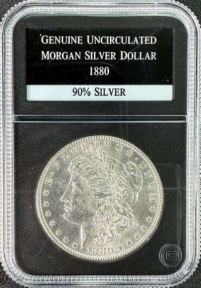 1880 Uncirculated Morgan Silver Dollar $1 PCS
