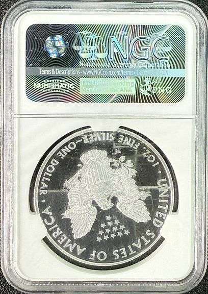2016 W American Eagle Silver Dollar NGC PF 70 Ultra Cameo 30th Anniv Lettered Edge