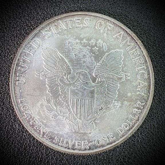 2002 American Eagle Silver Dollar $1 Fine