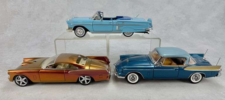(3) 1:24 Scale Diecast Cars