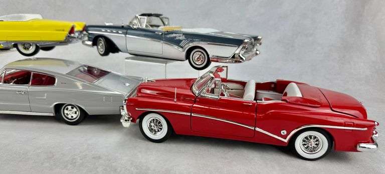 (5) 1:18 Scale Diecast Cars
