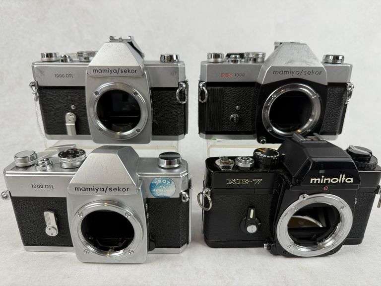 (4) Mamiya Sekor & Minolta Camera Bodies