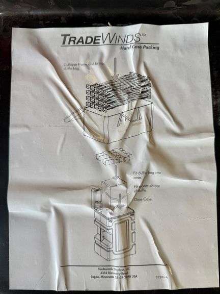 Tradewinds 10' Pop-up Collapsible Frame Display 32285 w/ Hard Case