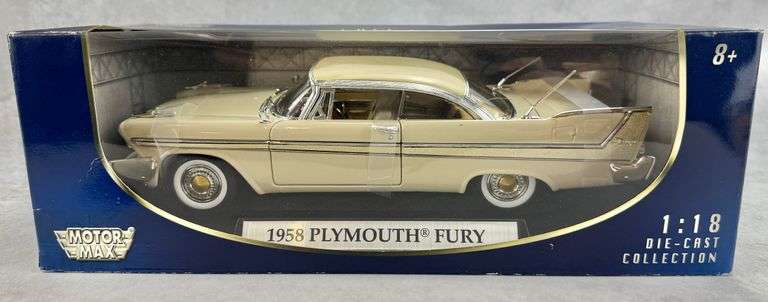 Motor Max 1958 Plymouth Fury Diecast 1:18