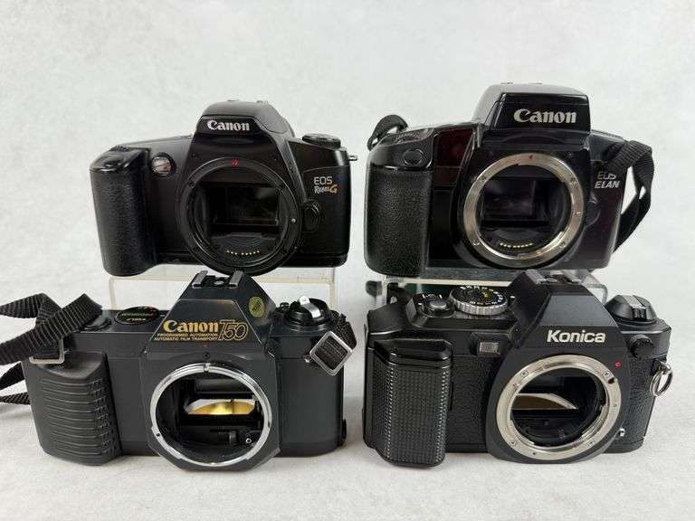 (4) Canon & Konica Camera Bodies