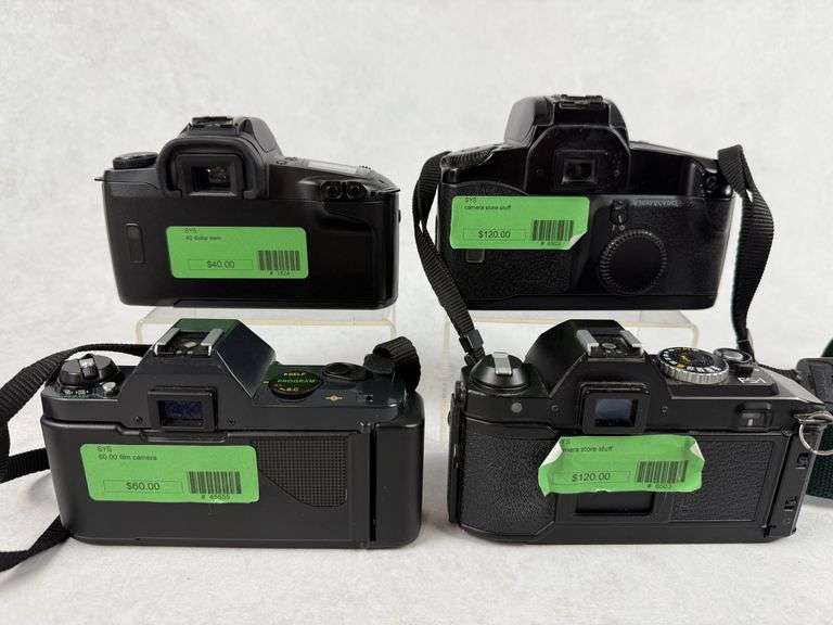 (4) Canon & Konica Camera Bodies