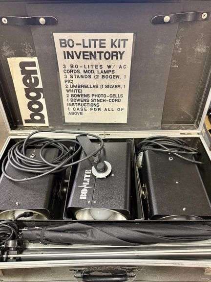 Bogen Bo-Lite Kit w/ 3 Lights, Case, Accessories