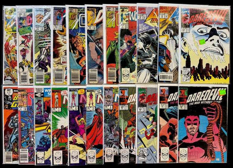 (22) Marvel Comics Daredevil, War Machine, Magik, Dazzler
