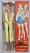 Vintage 1963 Mattel Allan Ken's Buddy No. 1000 Barbie Doll w/ Box