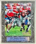 SIGNED Eddie George OSU Ohio State Buckeyes Heisman 8x10 Photo Plaque AUTO