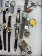 (20) Vintage Watches Disney, Swiss Army, Budweiser