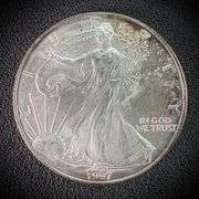 1997 American Eagle Silver Dollar $1 Fine