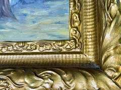 Original Seaside Oil Painting on Board Unsigned