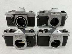 (4) Pentax, Hanimex, Praktica Camera Bodies