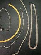 (6) Sterling Silver Necklaces & Chains