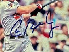 SIGNED Cal Ripken Jr. Orioles Iron Man 8x10 Photo Plaque w/ COA AUTO