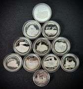 American Mint History of Railroads .999 Fine Silver Coins