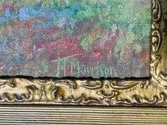 Original Covered Bridge Oil Painting on Board Signed H. Morrison