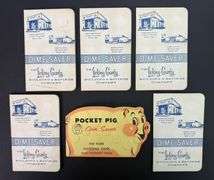 (6) Vintage Silver Dime Saver Books $18 FV