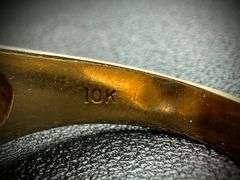 10K Yellow Gold Horseshoe Ring