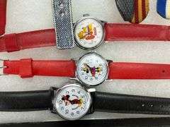 (20) Vintage Watches, Mickey, Minnie, Political