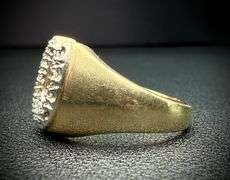 10K Yellow Gold Horseshoe Ring
