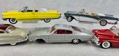 (5) 1:18 Scale Diecast Cars