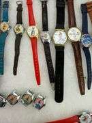 (19) Vintage Watches Disney, Big Boy, ET, Superman, Advertising