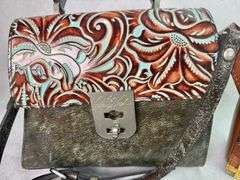 (2) Patricia Nash Leather Satchels Bag Purses