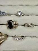 (10) Sterling Silver Rings