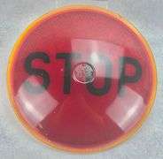 (3) GE General Electric 8.25" Traffic Signal Lens Railroad GO STOP