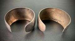 (2) Silver Cuff Bracelets