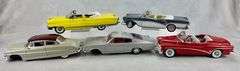 (5) 1:18 Scale Diecast Cars