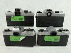 (4) Pentax, Hanimex, Praktica Camera Bodies