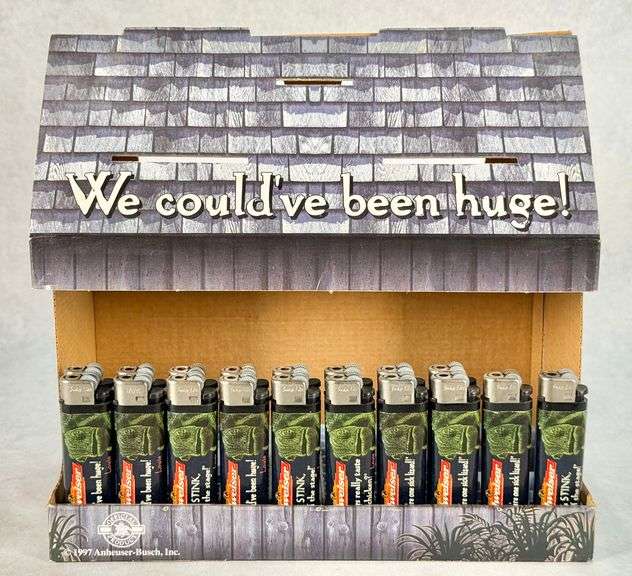 Budweiser We Could've Been Huge! Lighters & Display