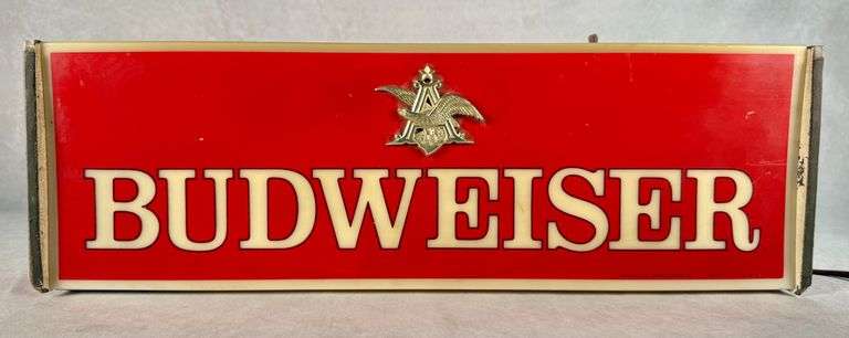 Vintage Budweiser Beer Lighted Sign