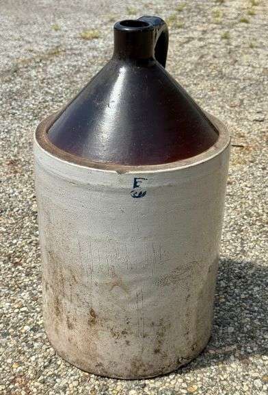 Vintage 5 Gallon Stoneware Handled  Jug