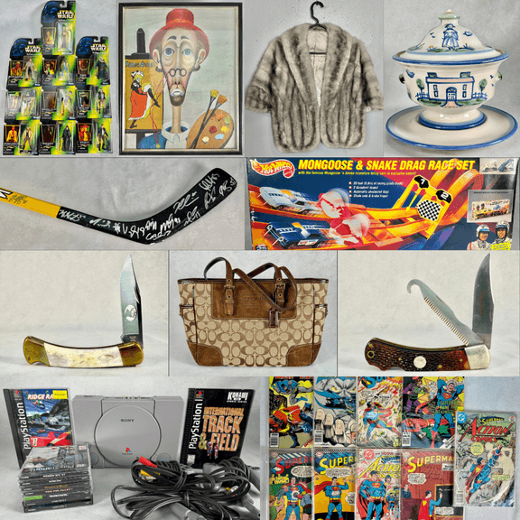 ONLINE ONLY KNIVES, POTTERY, COINS, COLLECTIBLES & MORE!