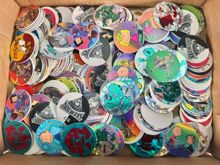 Flat of Vintage Pogs