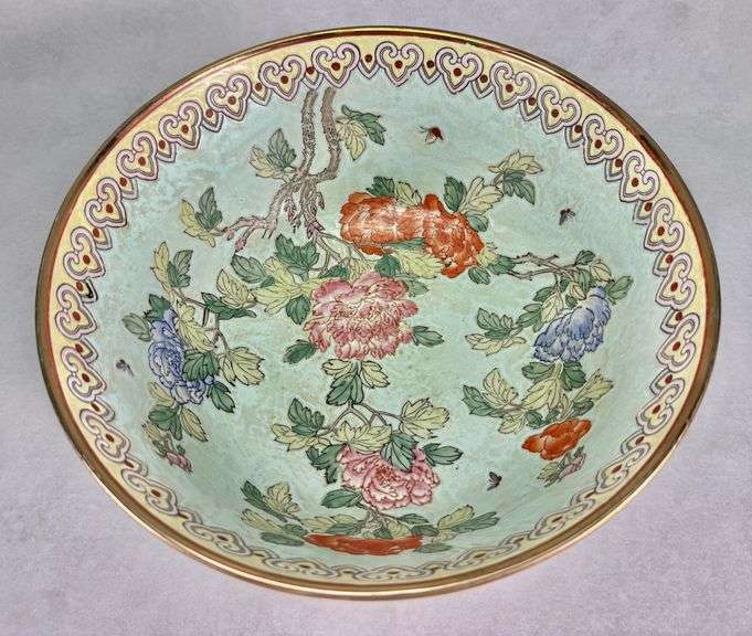 Large 12" Chinese Decorative Bowl